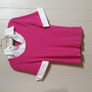 Ralph Lauren short sleeved sweater and collar combo